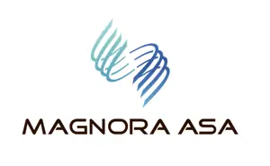 Magnora logo and website link