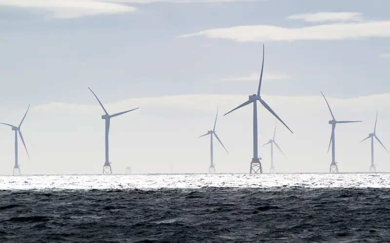 Wind turbines at Beatrice offshore wind farm